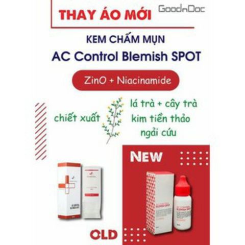 [HÀNG CÔNG TY] Kem Chấm Mụn, Giảm Mụn GoodnDoc AC Control Blemish Spot