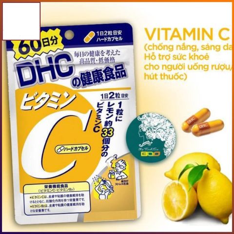 [HÀNG CÔNG TY] Viên Uống DHC Bổ Sung Vitamin C Nhật Bản 30 ngày - Gói 60 Viên