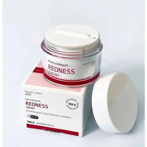 HÀNG CÔNG TY - Kem Làm Dịu Tái Tạo Da Mẩn Đỏ Giãn Mao Mạch Innoaesthetics Inno-Derma REDNESS CREAM Do Corticoid 50ml