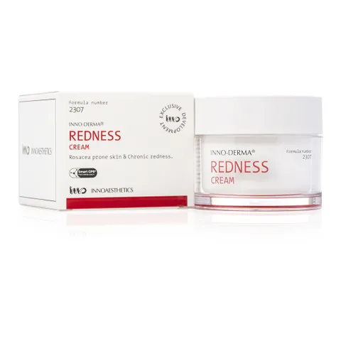 HÀNG CÔNG TY - Kem Làm Dịu Tái Tạo Da Mẩn Đỏ Giãn Mao Mạch Innoaesthetics Inno-Derma REDNESS CREAM Do Corticoid 50ml