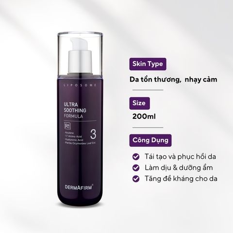 HÀNG CÔNG TY - Sữa dưỡng Dermafirm Soothing Repair Emulsion R4 phục hồi cho da tổn thương giãn mao mạch 120ml