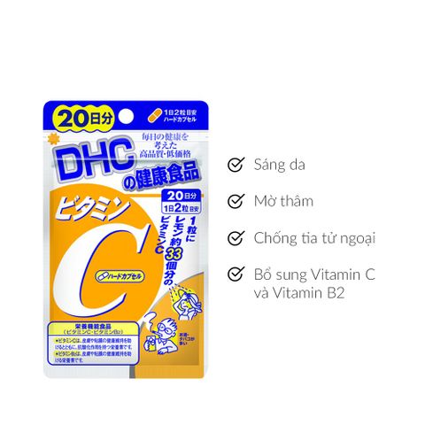 [HÀNG CÔNG TY] Viên Uống DHC Bổ Sung Vitamin C Nhật Bản 30 ngày - Gói 60 Viên