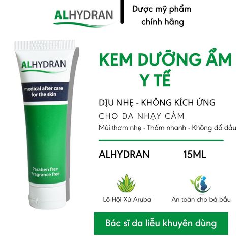 Kem Dưỡng Ẩm ALHYDRAN - Phục Hồi, Tái Tạo Da Hư Tổn, Nhạy Cảm, An Toàn Cho Bà Bầu, Phụ Nữ Mang Thai 30ml