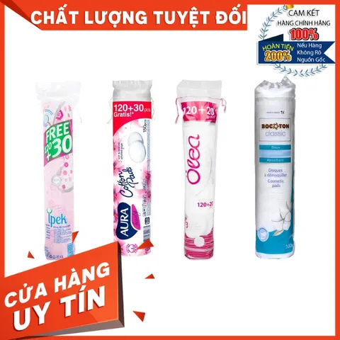 [HÀNG CÔNG TY] Bông tẩy trang Ipek / Aura / Olea / Bocoton