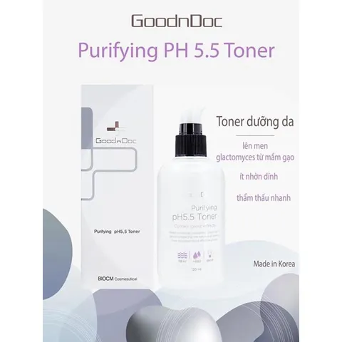 [HÀNG CÔNG TY] Nước hoa hồng, Toner dưỡng trắng, mờ thâm nám, chống lão hóa, dưỡng ẩm làm sạch da GoodnDoc