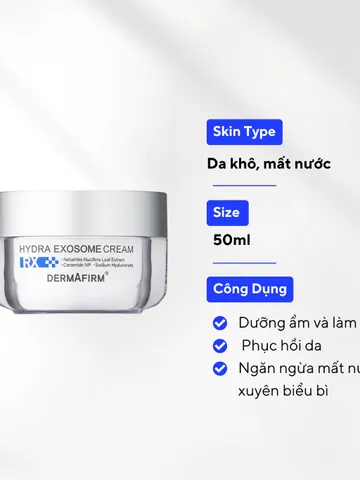 Kem dưỡng Dermafirm Hydra Exosome Cream cấp ẩm sâu tái sinh cho làn da - 50ml