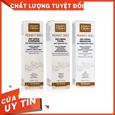 [HÀNG CÔNG TY] Bộ Sản Phẩm Dưỡng Da Ngày Đêm Làm Sáng & Mờ Đốm Sắc Tố - MartiDerm Pigment Zero