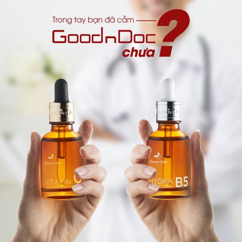 Serum B5 GOODNDOC HYDRA B5 Dưỡng Ẩm Phục Hồi Làm Trắng Sáng Da, Mờ Thâm Sạm Nám, Cấp Nước Chống Lão Hóa Da