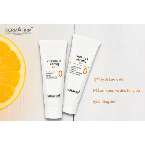Tẩy da chết Dermafirm Vitamin C Peeling Gel tẩy da chết vật lý - 100g