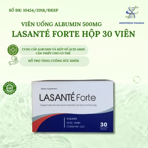 Viên Uống Bổ Sung Albumin Lasante Forte - Tăng Cường Sức Khỏe Cho Người Dưỡng Sức, Mới Ốm Dậy Hộp 30 Viên