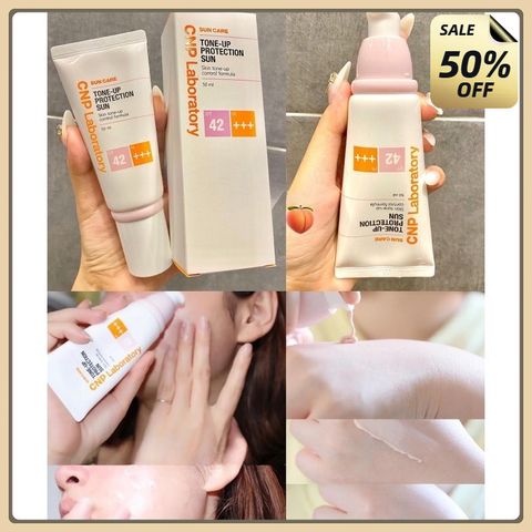 Kem chống nắng nâng tông da CNP Laboratory Tone-Up Protection Sun - Chỉ số chống nắng cao