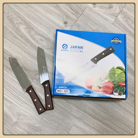 ( COMBO 3) Cây Dao Cán Gỗ Cắt Gọt Trái Cây, Rau Củ Siêu Bén, Dao Japan Cán Gỗ