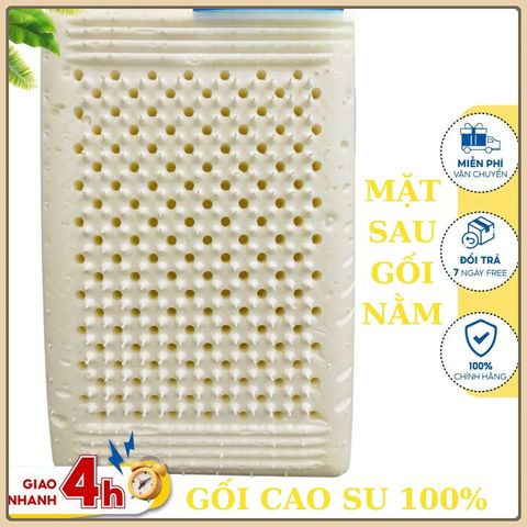 Gối ôm cao su, Gối nằm cao su non nguyên khối hàng VN cao cấp, không màu không mùi