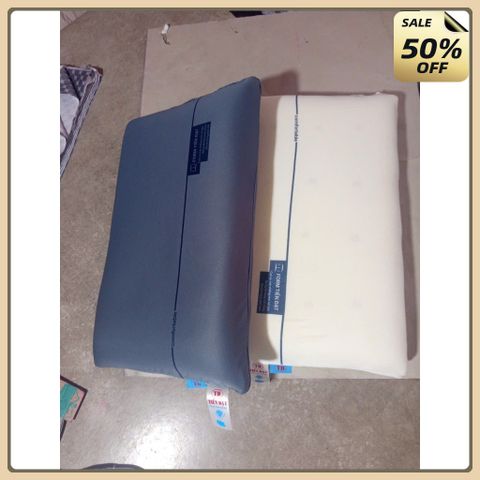 Gối cao su non cao cấp chống đau mỏi vai gáy mềm mại, thoáng khí kích thước 40x60cm