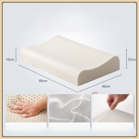 Gối cao su non massage , gối cao su có lỗ thông hơi ,gối công thái học giúp ngủ ngon,lưu thông ĐX 40x60