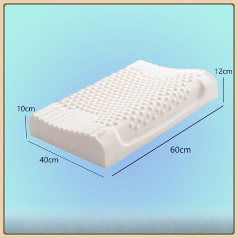 Gối cao su non massage , gối cao su có lỗ thông hơi ,gối công thái học giúp ngủ ngon,lưu thông ĐX 40x60