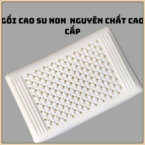 Gối Cao Su Đúc Nguyên Khối Cao Cấp Có Gai Massage Vai Cổ Gáy - Gối Nằm, Gối Ôm Cao Su Đông Xuyên