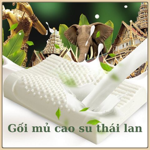 Gối cao su thiên nhiên lượn sóng cao cấp chống đau mỏi vai gáy an toàn kích thước ,40x60cm