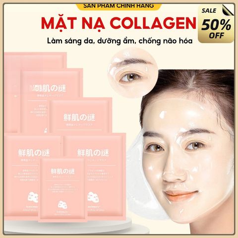 (combo 3 hộp) Mặt Nạ Dưỡng Da, Mặt Nạ Thuỷ Tinh Thạch Dưỡng Trắng Cấp Ẩm Da Bổ Sung COLLAGEN, Mặt Nạ Nhau Thai Cừu