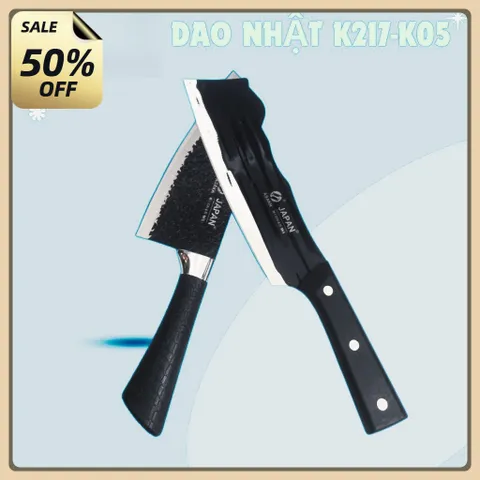 Combo 2 dao thép nhật nhà bếp siêu bén lưỡi vân chống dính,Combo 2 Dao Nhật vân Gỗ