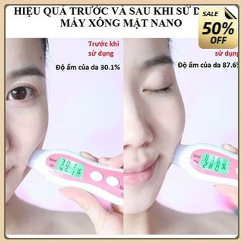 Máy xông hơi mặt MINI PHYOPUS  2 trong 1 ,Máy xông chanh sả, phun sương tinh dầu mini công nghệ nano mini cao cấp