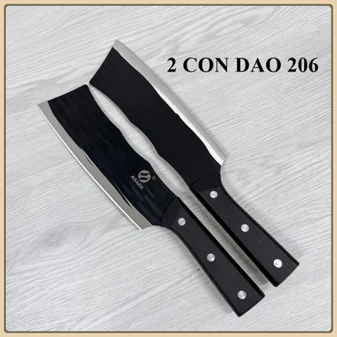 BỘ 3 DAO NHẬT THÉP KHÔNG GỈ-DAO THÁI THỊT ASAKAH 206 NHÀ BẾP