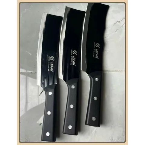 (TRỢ GIÁ ) 3 DAO NHẬT THÉP KHÔNG GỈ - BỘ 3 DAO 217- dao làm bếp chống dính