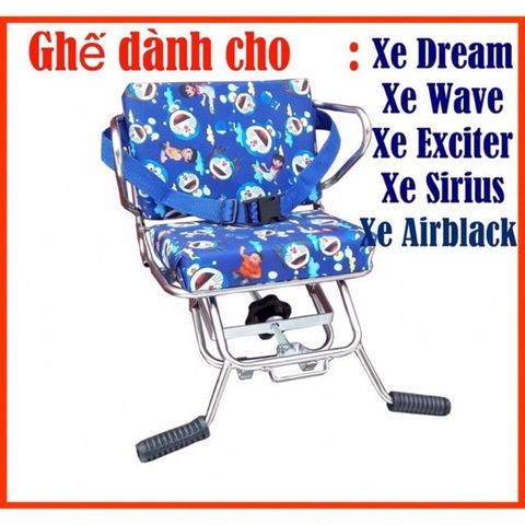 Ghế ngồi xe máy Xe Số, Yên Nệm, Không Tựa,Có tựa,Có Vòng,Có Gác Chân,An Toàn Cho Bé