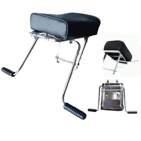 Ghế ngồi xe máy yên nệm không tựa XE SỐ - Yên Nệm, Không Tựa, Có Gác Chân, An Toàn Cho Bé