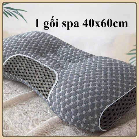 ComBo 2 Gối Massage, Gối Mát-Xa Công Thái Học 500g Giúp Nâng Đỡ Cổ Chống Đau Mói Cổ Vai Gáy Kích Thước 40x60cmcm
