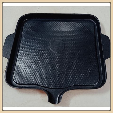 VỈ Nướng Chống Dính, Không Khói Vuông (30cm) - Chảo nướng chống dính BBQ tại nhà bền đẹp