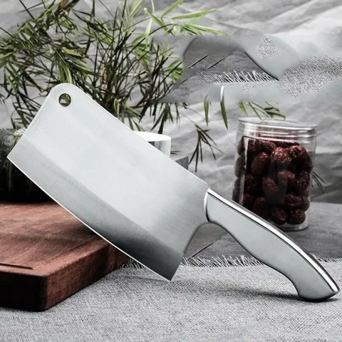 Dao Chặt Xương Nhật Bản Inox Siêu Bén, chặt gà, vịt băm thịt làm bằng inox sạch sẽ, bền bỉ và an toàn bếp