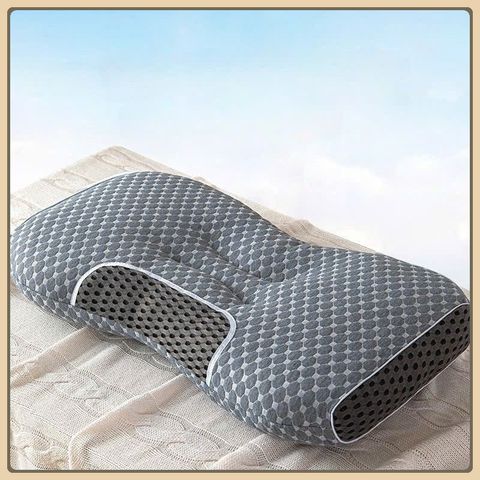ComBo 2 Gối Massage, Gối Mát-Xa Công Thái Học 500g Giúp Nâng Đỡ Cổ Chống Đau Mói Cổ Vai Gáy Kích Thước 40x60cmcm