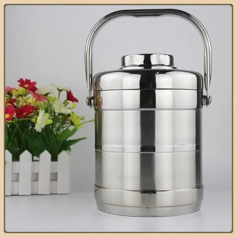 Cà Men/ Cặp Lồng Đựng Cơm 3 Ngăn Inox 304 Cao Cấp dung tích 2000ML