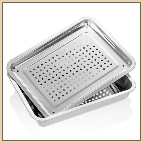 Khay úp ly trà inox 26 x 36cm,mâm úp ly inox cao cấp