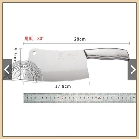 Dao đại chặt xương inox cực bén cao cấp - Dao XÁM đại chặt xương không rỉ sét siêu bền bỉ và an toán