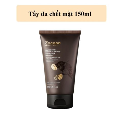 Tẩy Da Chết Mặt Cà Phê Đắk Lắk Cocoon Cho Làn Da Mềm Mại Rạng Rỡ 150ml và body 200ml