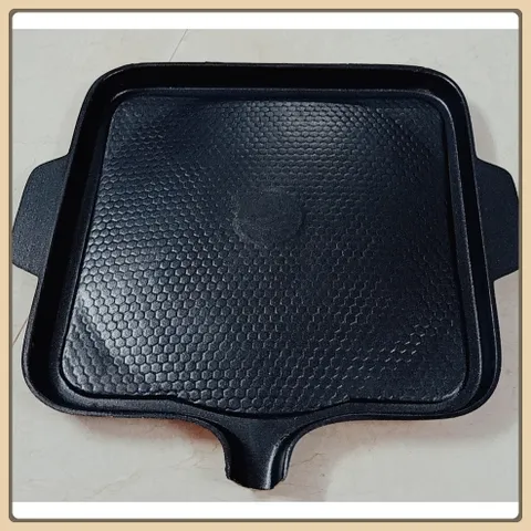 Vỉ nướng chống dính 30cm TÂN THÁI GIA - Khay nướng BBQ tròn và vuông-nướng thịt