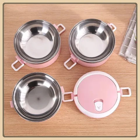 [HÀNG MỚI] Hộp đựng cơm lúa mạch giữ nhiệt 2 tầng , camen ruột inox 2 tầng ,túi cơm giữ nhiệt 2 tầng