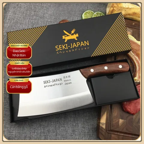 Dao Chặt Xương Cao Cấp Seki Nhật Bản, Dao Làm Bếp Thép Không Gỉ Chắc Chắn Chặt Xương Chặt Gà vịt