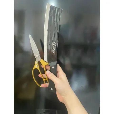 COMBO 2 DAO JAPAN THÉP KHÔNG GỈ + 1 KÉO NHẬT SK5