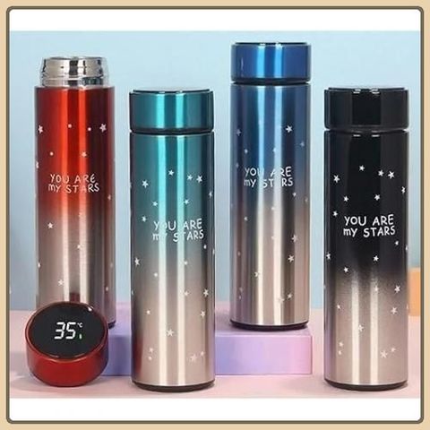 Bình giữ nhiệt thông minh có hiển thị nhiệt độ nước, Bình giữ nhiệt 500ml, Bình giữ nhiệt inox hiển thị nhiệt độ