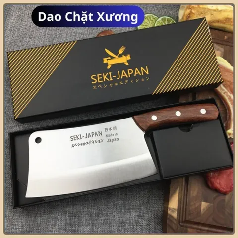 Dao Chặt Xương Cao Cấp Seki Nhật Bản, Dao Làm Bếp Thép Không Gỉ Chắc Chắn Chặt Xương Chặt Gà vịt