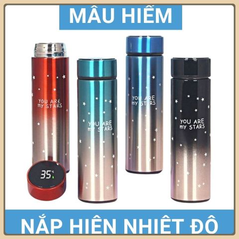 Bình giữ nhiệt thông minh có hiển thị nhiệt độ nước, Bình giữ nhiệt 500ml, Bình giữ nhiệt inox hiển thị nhiệt độ