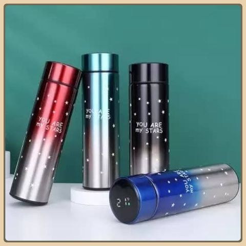 Bình giữ nhiệt thông minh có hiển thị nhiệt độ nước, Bình giữ nhiệt 500ml, Bình giữ nhiệt inox hiển thị nhiệt độ