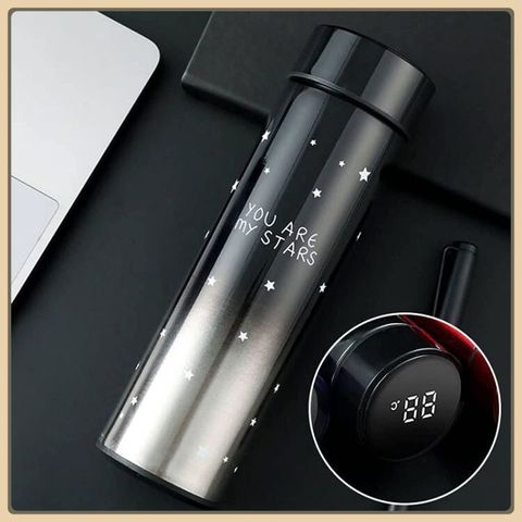 Bình giữ nhiệt thông minh có hiển thị nhiệt độ nước, Bình giữ nhiệt 500ml, Bình giữ nhiệt inox hiển thị nhiệt độ