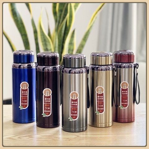 Bình Giữ Nhiệt Cao Cấp Nóng - Lạnh Cao Cấp 316 không gỉ - Loại 1000ml nắp kim cương