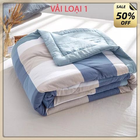 Chăn hè trần bông 3 lớp - Chăn hè thu chần bông - Chăn hè trần bông 1.6x2m cotton - mềm tuyết - chăn hè cotton
