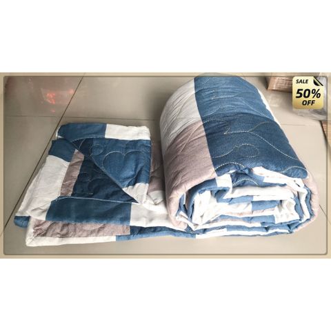 Chăn hè trần bông 3 lớp - Chăn hè thu chần bông - Chăn hè trần bông 1.6x2m cotton - mềm tuyết - chăn hè cotton