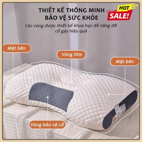 (HCM HỎA TỐC) Gối Spa Chống Đau Mỏi Vai Gáy, Căng Thẳng Có Giấc Ngủ Sâu Và Ngon Hơn